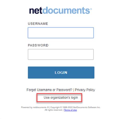 Using NetDocuments for the First Time – Windows Login.